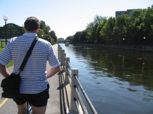 Steve along The Rideau Canal